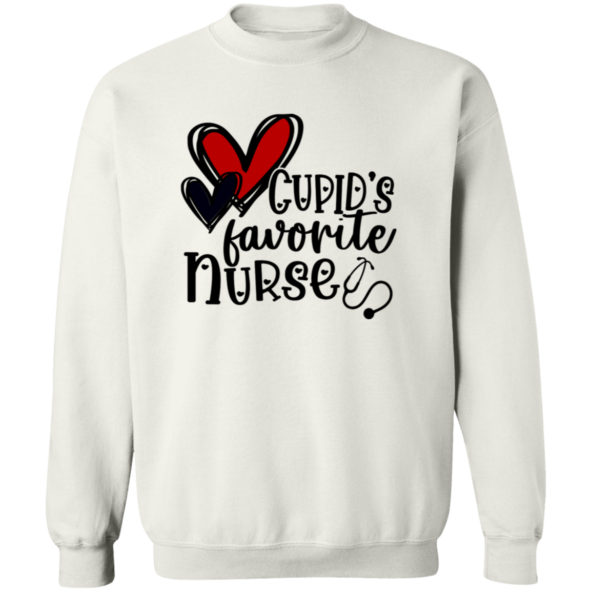 Cupids Favorite Nurse Crewneck Pullover Sweatshirt