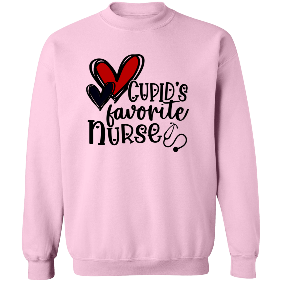 Cupids Favorite Nurse Crewneck Pullover Sweatshirt